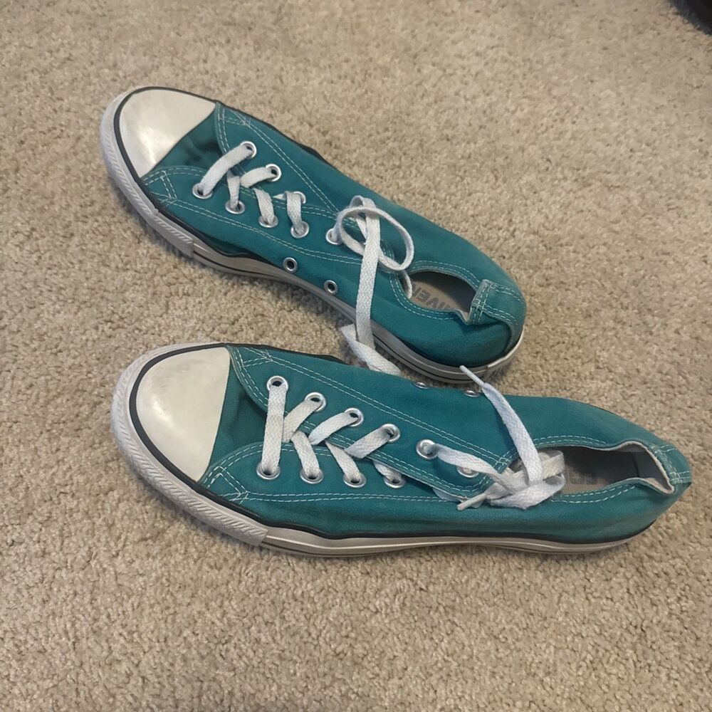 CONVERSE - Used Teal Chuck Taylor All Star, Mens 7, Womens 9 - Picture 3 of 7